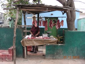 VENTA DE CARNE AL AIRE LIBRE