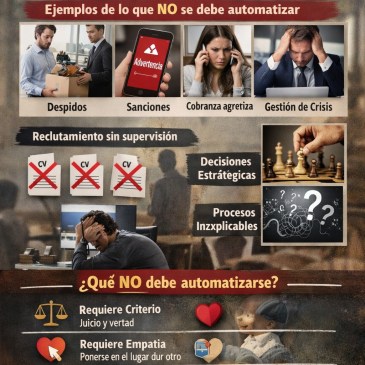 ¿Automatización sin límites? Error mortal. Hay cosas que solo humanos deben hacer