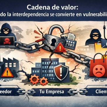 La cadena de valor no se rompe por un ataque, sino por la interdependencia vulnerable.
