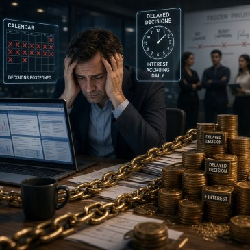 Las decisiones que no tomas también cuestan. Y mientras más tardas, más intereses paga tu empresa.